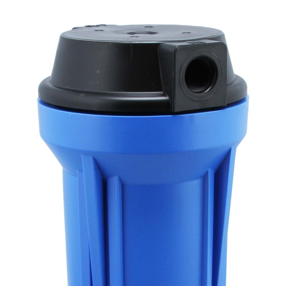 5" Neo-Pure SlimLine Filter Housing Black/Blue 3/8" No Pressure Relief