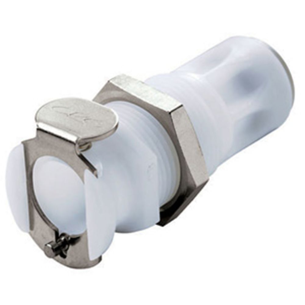 PLCD11004 NSF Valved Panel Mount Quick Connect Coupling Body 1/4 JG