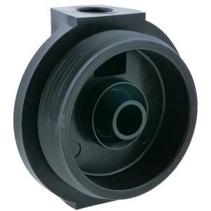 10" Slim Line Filter Housing Blue Sump/Black Boss Cap 1/2" W/ PR - 1/2" FPT