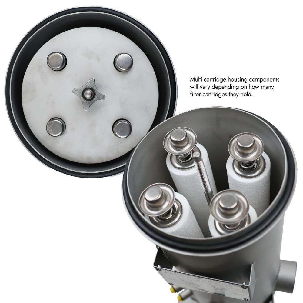 Neo-Pure 7 Round 40" Multi-Cartridge Stainless Steel Housing