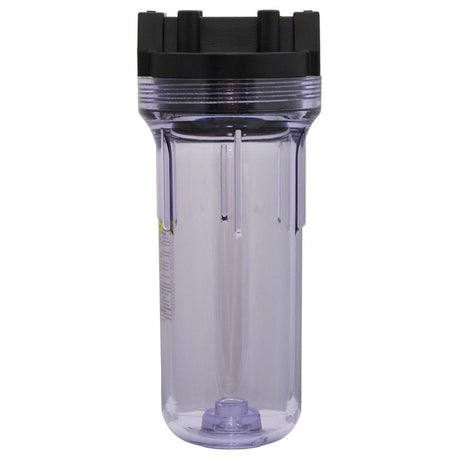Pentek 150436 10" Standard Water Filter Housing Black/Clear No PR - 3/4" FPT