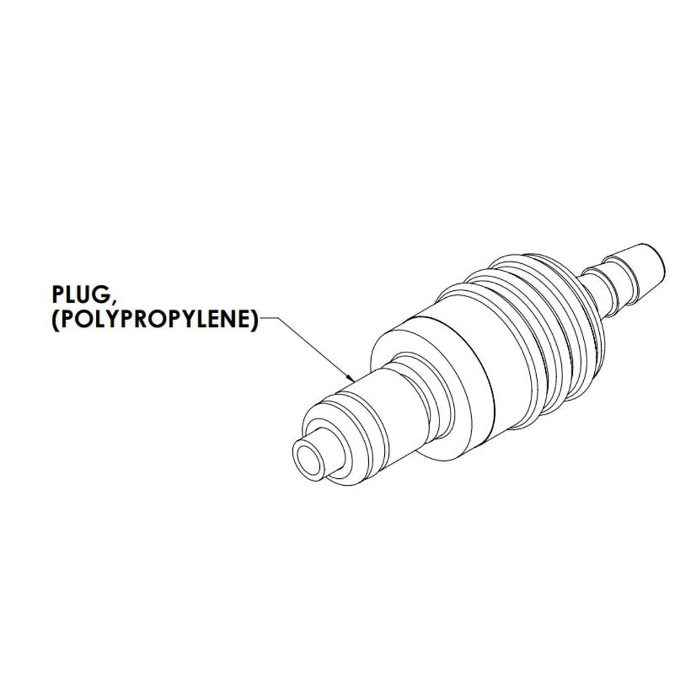 LinkTech 20PPV Inline Plug, Valved, 1/8" HB