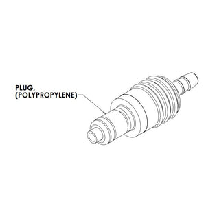 LinkTech 20PPV Inline Plug, Valved, 1/8" HB