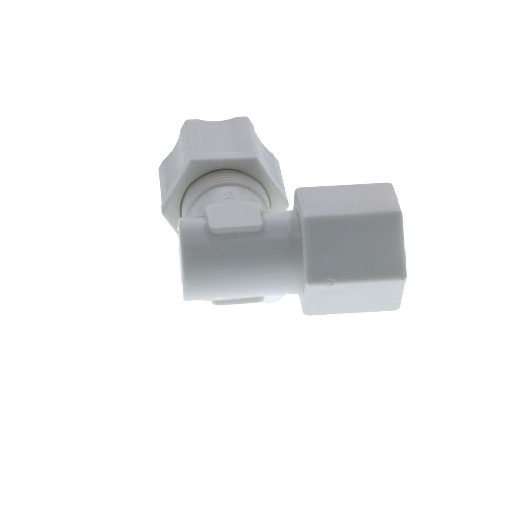 JACO 45-8-8-P-PG Polypropylene Female Elbow 1/2 OD Tube x 1/2 FPT