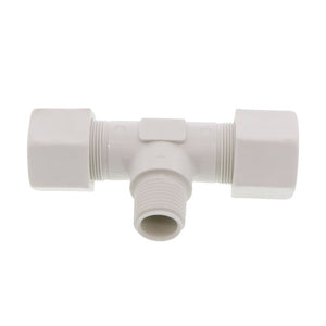 JACO 60-12-8-P-PG Polypropylene Male Branch Tee 3/4 OD Tube x 1/2 MPT