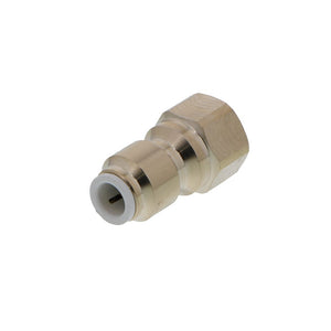 John Guest Lead Free Brass Flare Female Connector - 1/4 x 1/4 FFL