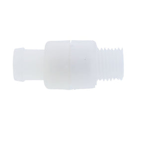 Colder DrumQuik 2879800 Vent Check Valve 1/2 Hose Barb x 1/4 MNPT Santoprene O-Ring