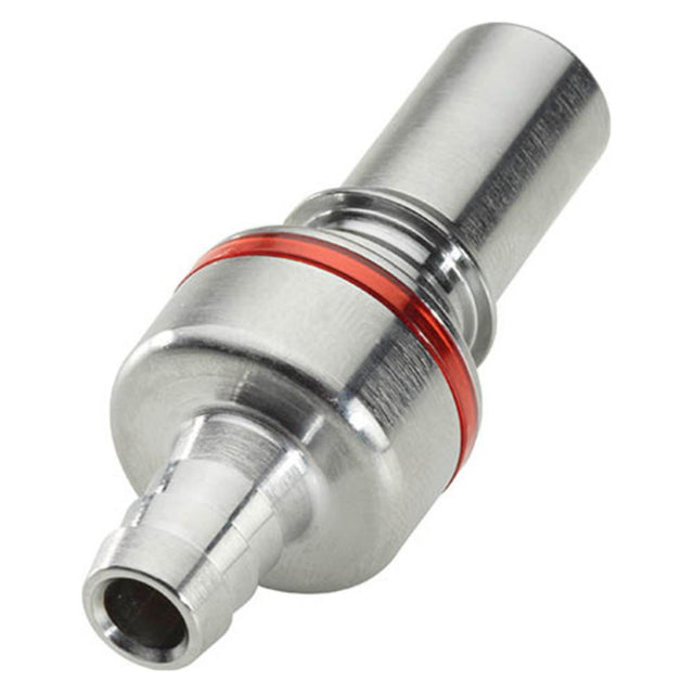 LQ6D22006RED Valved In-Line Liquid Cooling Coupling Insert 3/8 ID Barb Warm Red