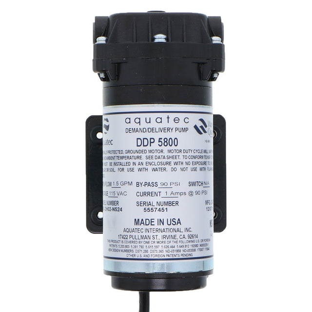Aquatec 5853-2H02-N524 Pump 1.5 GPM, 3/8"JG, 115V