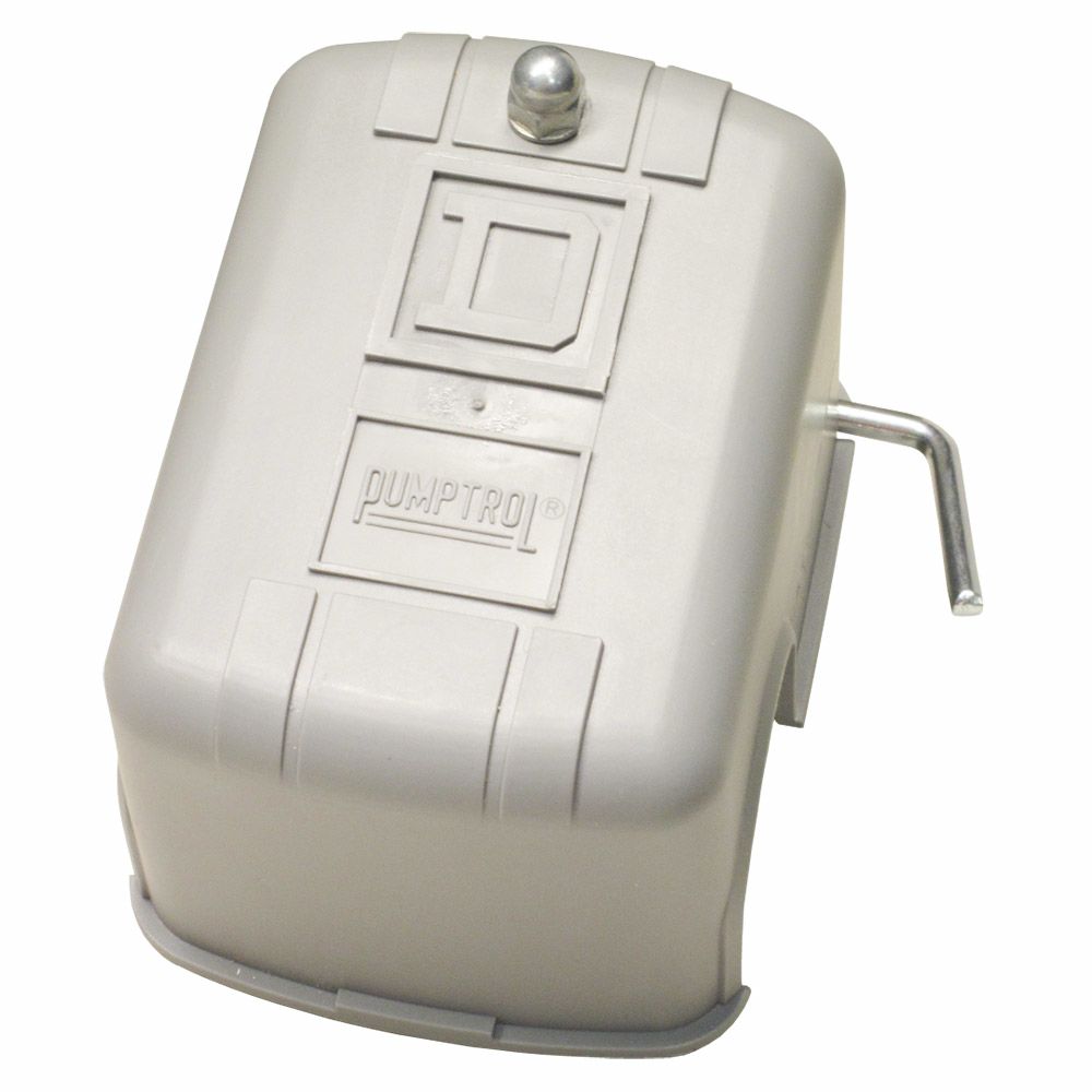 Square D Pressure Switch, Hi Press NC, DPST, 20/40 PSI adjustable, ON/OFF Lever, Diaphragm 9013FSG2J20M1