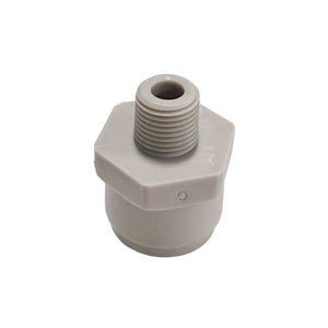 NeoFit - Acetal Gray Male Connector- 3/8"tube x 1/8"NPTF