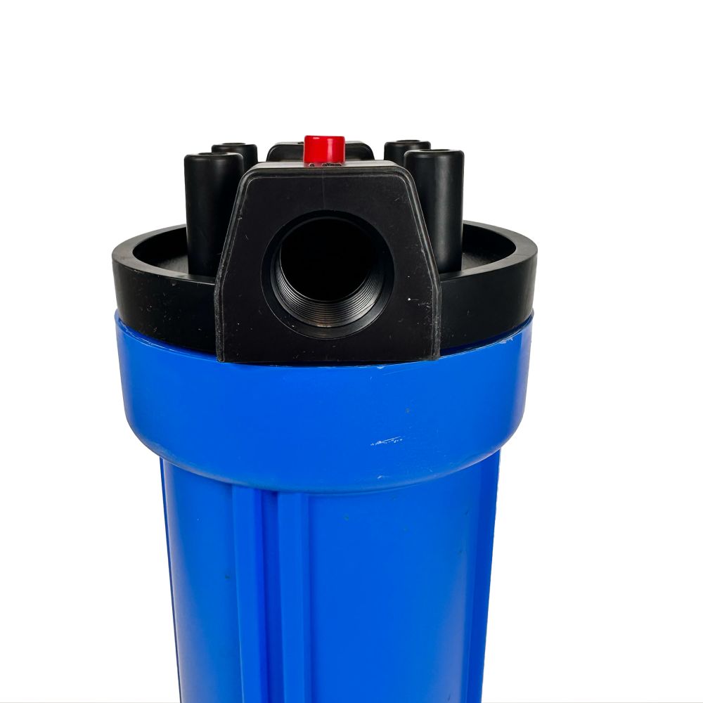 20" Neo-Pure Standard Water Filter Housing Black/Blue with Pressure Relief - 3/4" FPT Open Box