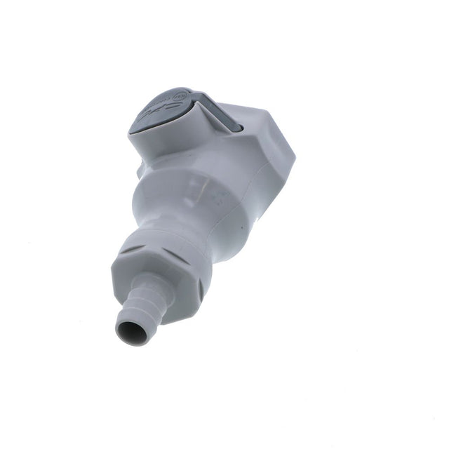 UDC Valved In-Line Hose Barb Coupling Body - 3/8 ID Barb EPDM O-Ring