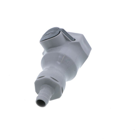 UDC Valved In-Line Hose Barb Coupling Body - 3/8 ID Barb EPDM O-Ring