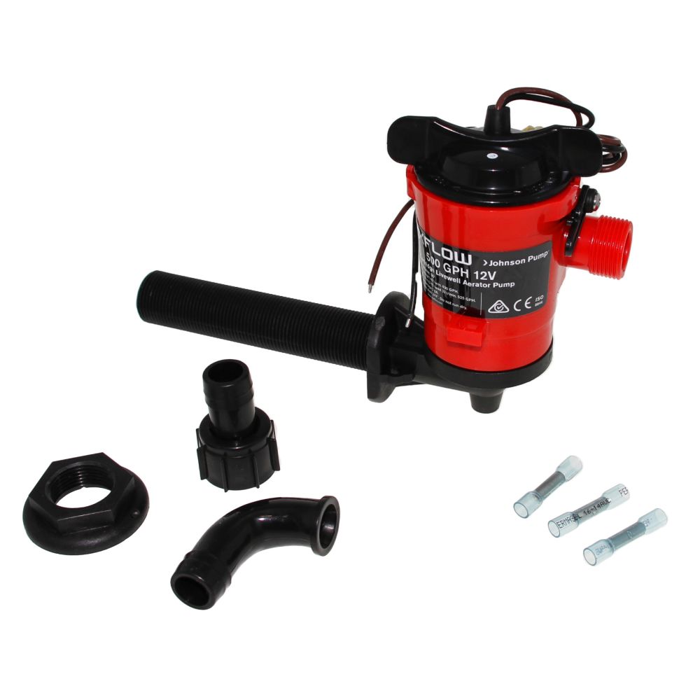 Johnson Pump - Cartridge Aerator Pump 500 GPH 12V