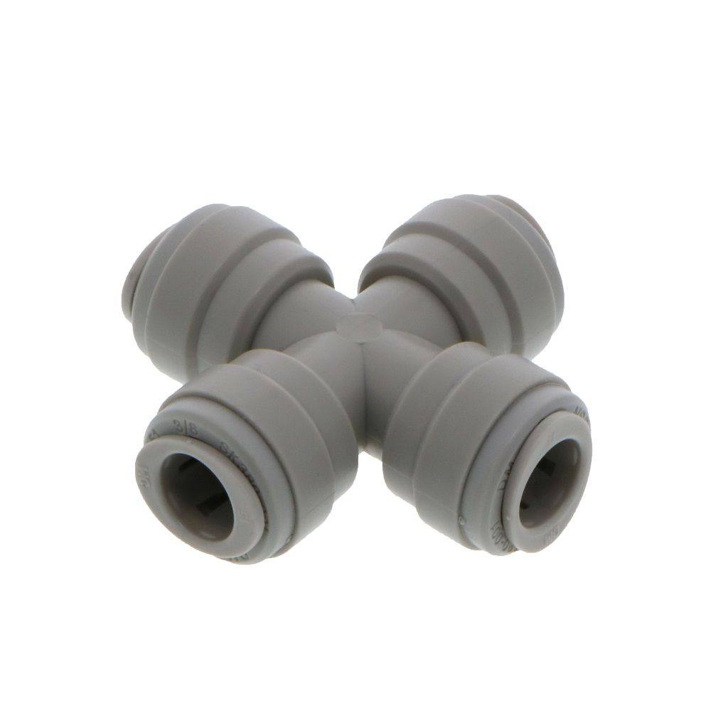 DMfit 4-Way Cross - 3/8 Push-In