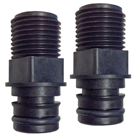 3/4 Quad Port x 3/8" NPT Straight Fittings [Pair]