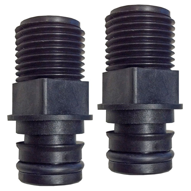 3/4 Quad Port x 3/8" NPT Straight Fittings [Pair]