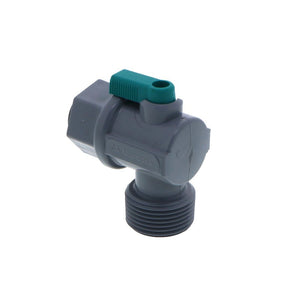 Shut-Off Valve-PVC Elbow Male NPT - 1/2 Push-in x 3/4 Male NPT