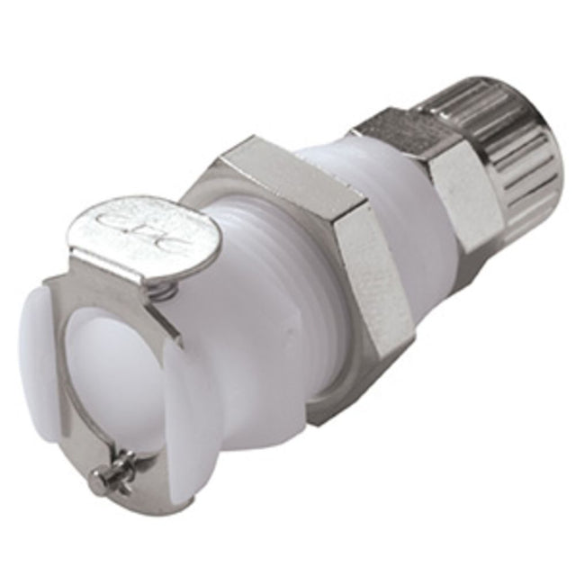 PLCD12006 Valved Panel Mount PTF Coupling Body 3/8 PTF