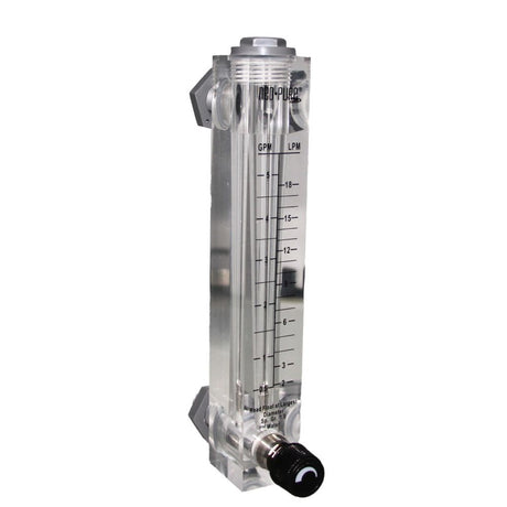 Neo-Pure Adjustable Panel Mount Flowmeter 0.5-5GPM 1/2" MNPT