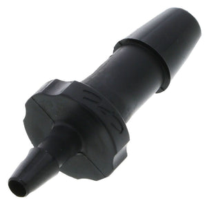 FitQuik Nylon Tube to Tube Straight Reducer Fitting Black - 1/4" ID barb x 1/8" ID