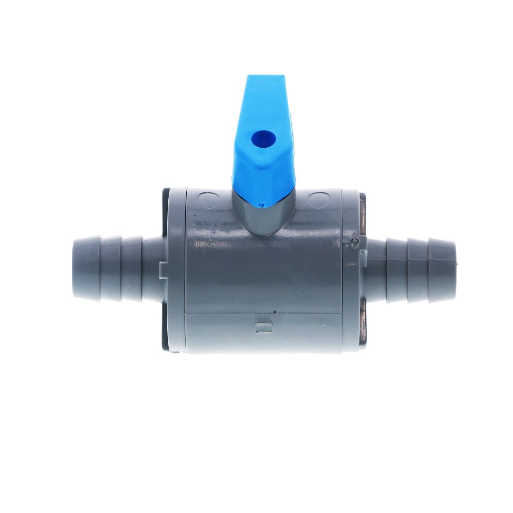 SMC Inline Ball Valve PVC Barb - 3/8 ID Barb x 3/8 ID Barb