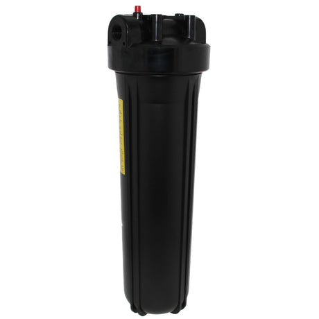 20" Neo-Pure Big Flow Filter Housing Black Cap/Black Sump with Pressure Relief 1.5"