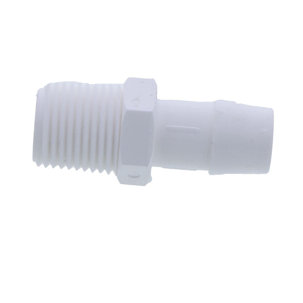 Male Barb Connector Polypropylene - 5/8 ID Barb x 1/2 MNPT