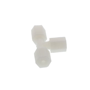 JACO 70-2-N-O Nylon Union Tee 1/8 OD Tube x 1/8 OD Tube x 1/8 OD Tube