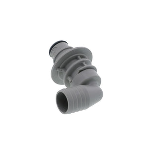 HFCD431212 Valved Elbow Panel Mount Hose Barb Coupling Insert 3/4 ID Barb