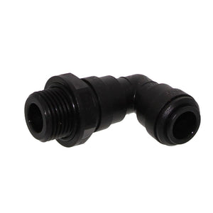 John Guest 6mm x 1/8" [BSPT] Acetal Swivel Male Elbow - Black