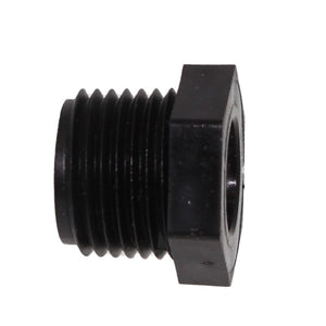 Bushing 1/2" MNPT x 1/4" FNPT - Polypropylene Black