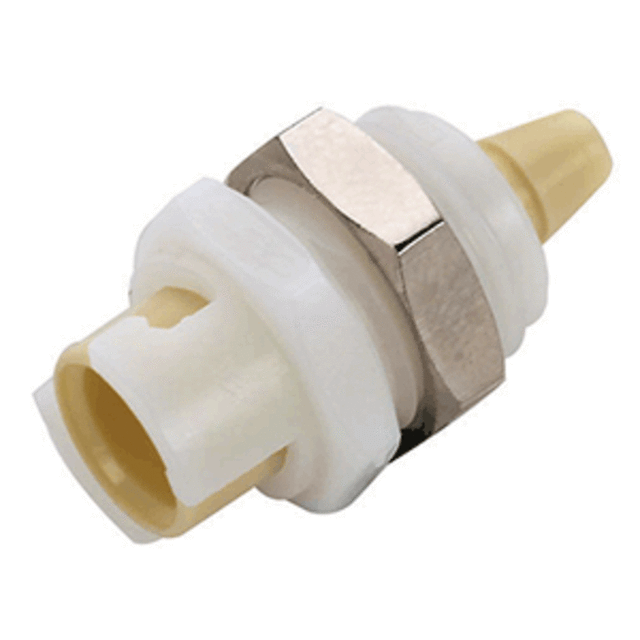 SMFPM0212 Non-Valved Panel Mount Hose Barb Coupling Body 1/8 Hose Barb
