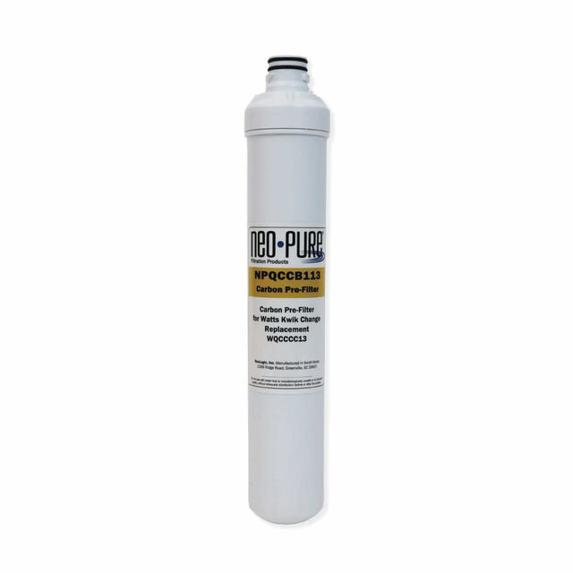 Neo-Pure Kwik Change 13" Carbon Block Pre-Filter Replacement For Watts WQCCC13