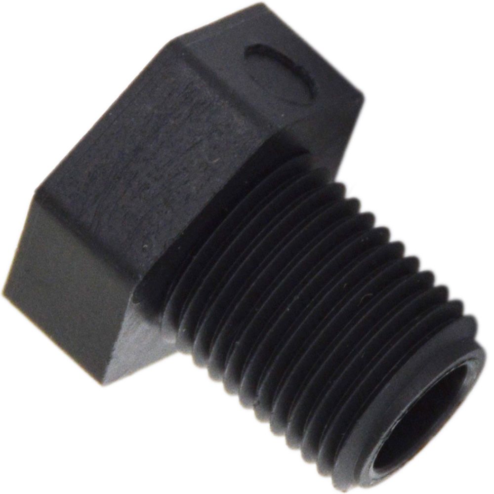 Pipe Plug Hex Head - 1/8" MNPT Polypro Black