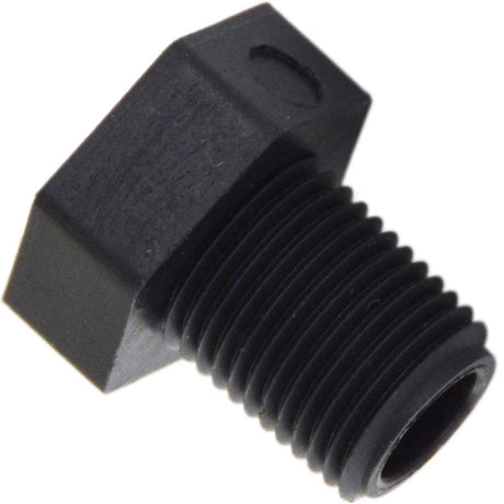 Pipe Plug Hex Head - 1/8" MNPT Polypro Black