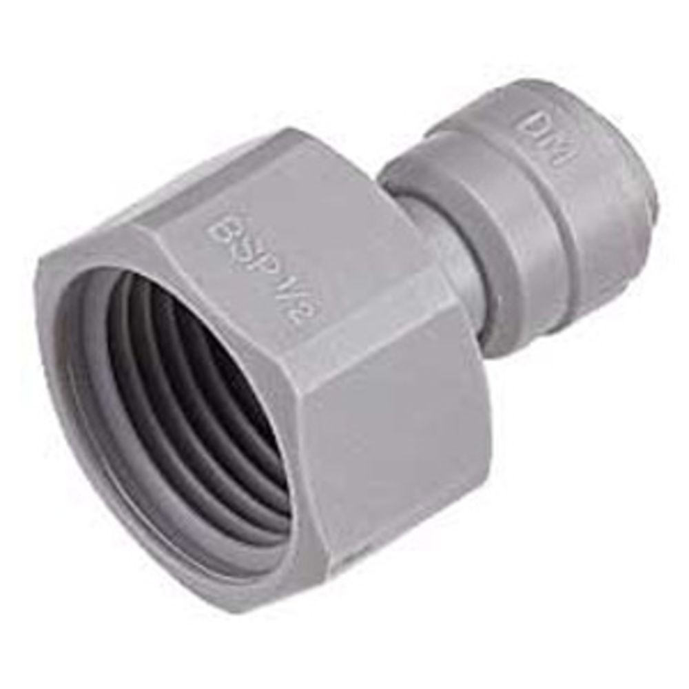 DMfit Female BSPP Connector Cone Type - 3/8" Push-in x 5/8 BSP[P]