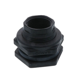 Banjo 1.25" Polypropylene Bulkhead Tank Fitting with EPDM Gaskets