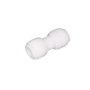 NeoFit - Acetal Natural White Union Connector 8mm [5/16"] tube x 1/4" tube