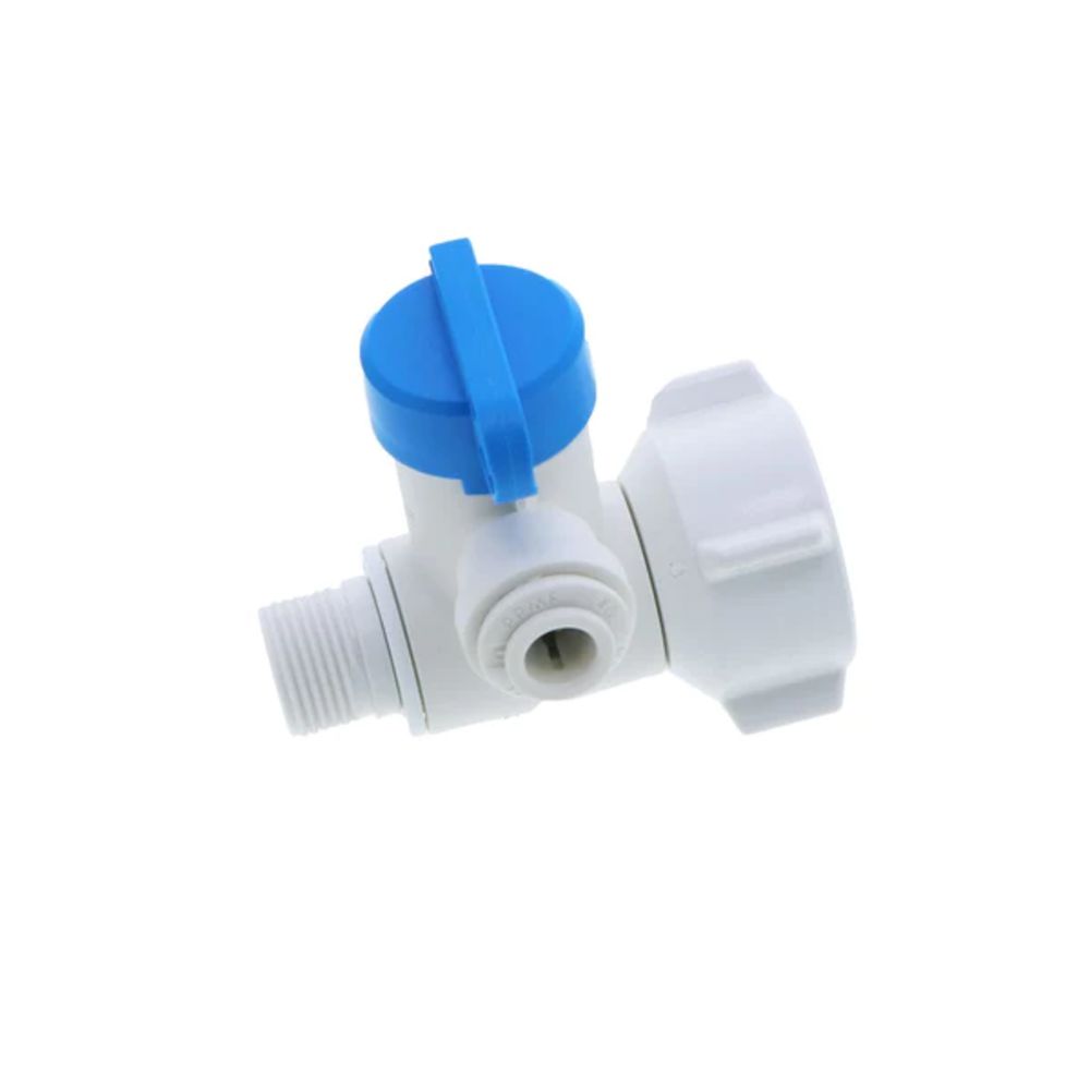 Angle Stop Adapter 3/8" Compression x 3/8" QC Valve - 1/2" NPS Adapter