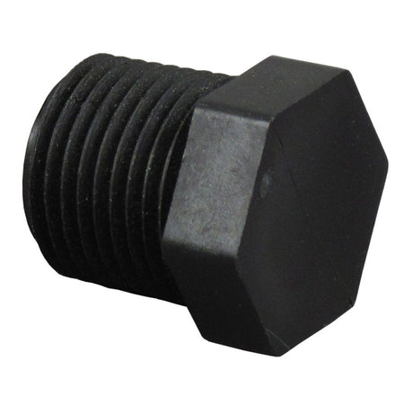 Pipe Plug Hex Head - 1/4" NPT Polypro Black