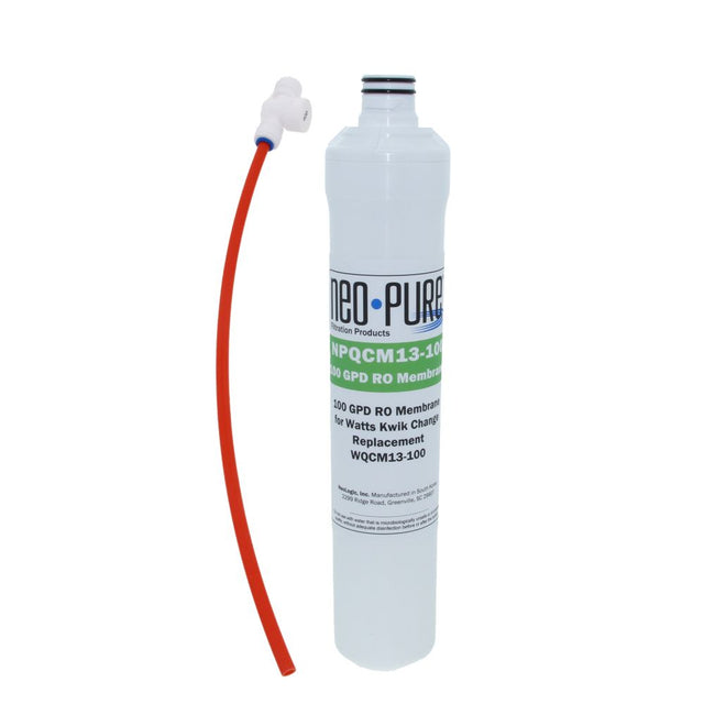 Neo-Pure Kwik Change 13" RO Membrane Filter 100 GPD Replacement For Watts WQCM13-100