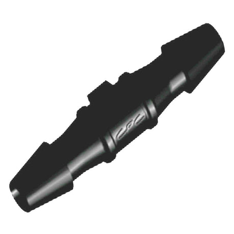 FitQuik Nylon Tube to Tube Straight Fitting Black - 3/32" ID Barb x 3/32" ID Barb