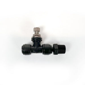 neoFit - Control Valve Union Connector Black Acetal Copolymer - Tube OD 3/8