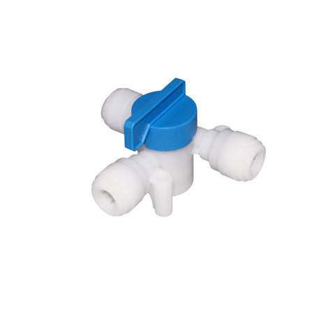NeoFit - Acetal Natural White Tee Valve 3/8"tube