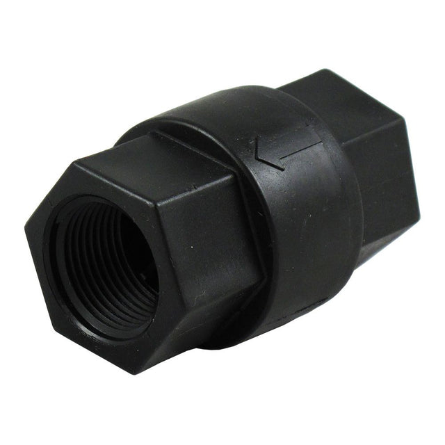 Inline Poppet Check Valve 685 Series PP 1/2" FPT - BUNA