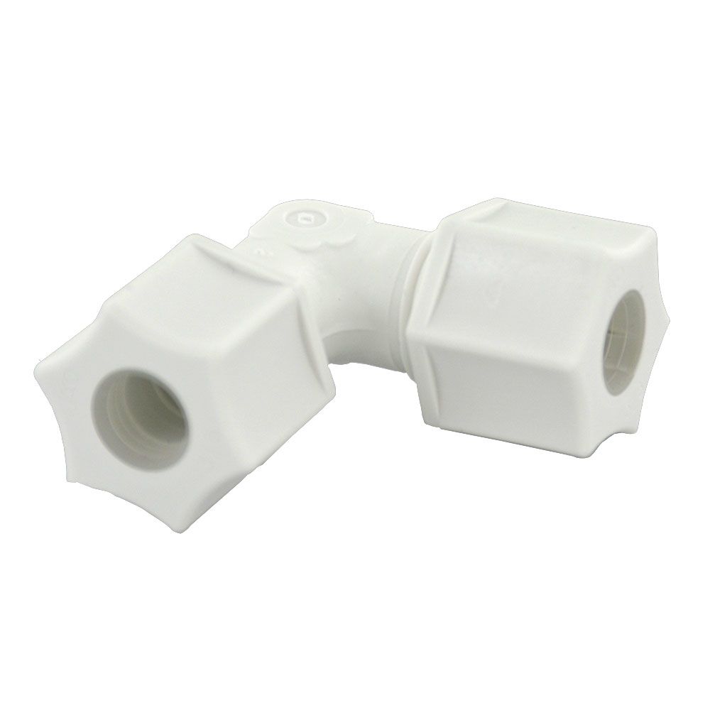 JACO 50-12-P-PG Polypropylene Union Elbow 3/4 OD Tube x 3/4 OD Tube