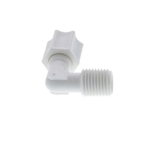 JACO 40-4-4-P-PG Polypropylene Male Elbow 1/4 OD Tube x 1/4 MPT