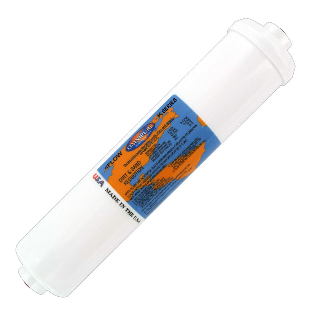Omnipure CL10PF5-C Inline Sediment 5 mic - 10" x 2" Filter - 3/8" FPT